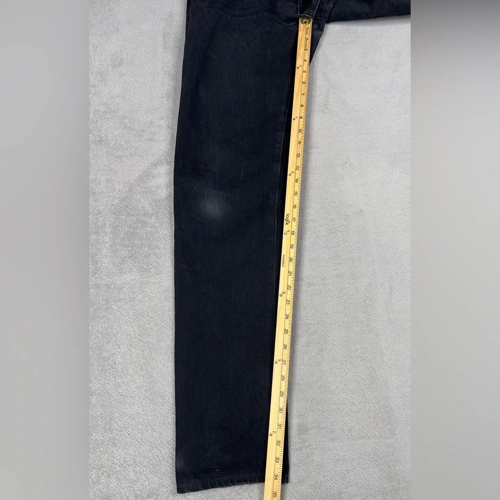 Tellason‎ Elgin Japanese Black Selvedge Jeans Men's 34x34 Slim Tapered 13.5 oz - Picture 12 of 16